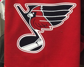 blues cardinals mashup shirt