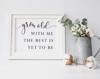 Grow old with me | Etsy