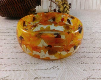 Yellow wedding bracelet Spring wedding jewelry Gold bracelet Rustic wedding Gift|For|Her Charm bracelet Nature jewelry Wife gift girlfriend