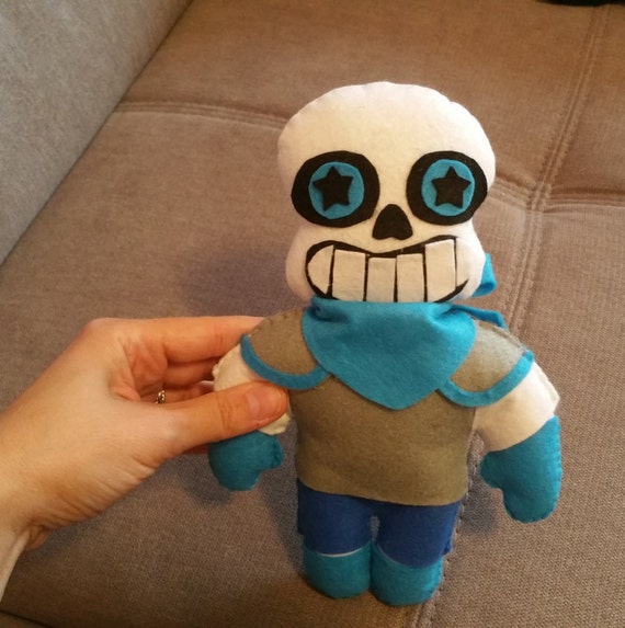 Felt handmade plush Blueberry Sans unofficial from