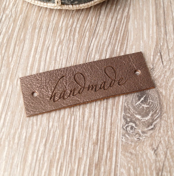 Leather garment labels custom labels personalized leather