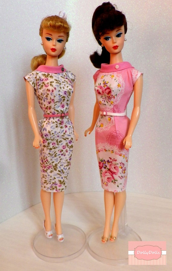 vintage barbie red sheath dress