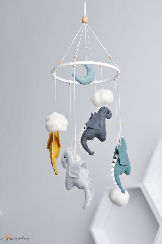 Baby Mobile Crib Mobile Felt Mobile Dragon Baby Nursery