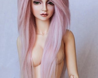 Extra long wig from alpaca suri for bjd