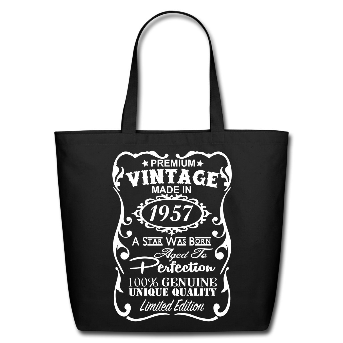 60th Birthday Gift Ideas Unique Tote Bag Made in 1957