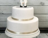 Gay Couple Ball Mask Wedding Cake Topper, Wedding Cake Topper, Cute Cake Topper, Custom Cake Topper, Same Sex Cake Topper