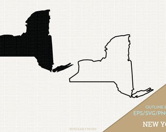 New York Vector, State Clipart, NY Clip Art, New York SVG, State PNG (Design 13725)
