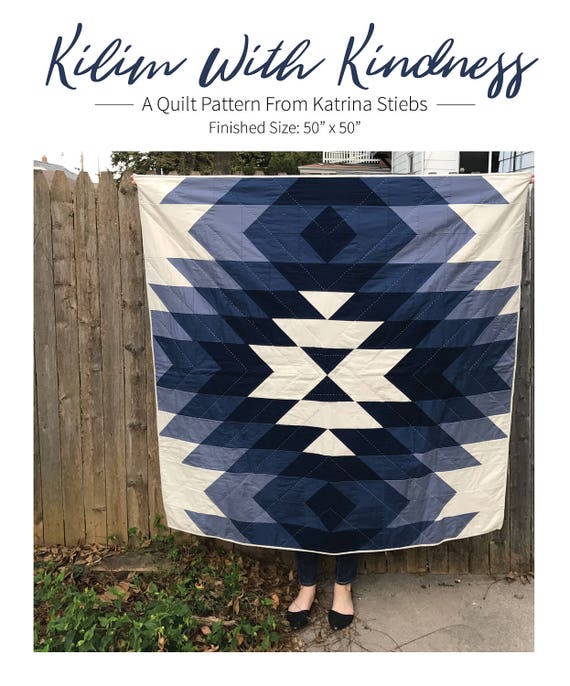 Kilim With Kindness Quilt Pattern PDF from katrinastiebs on Etsy Studio