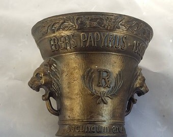 RX Grinding Mortar Bowl Lion Head Container Pot