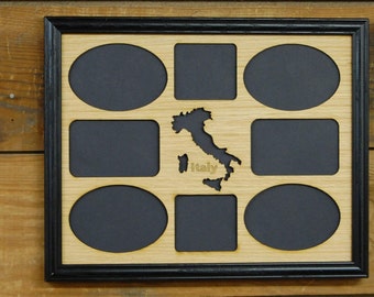 11x14 Italy Picture Frame, Italy Wall Decor, Italy Vacation Picture Frame, Memories Frame, Italy Travel Gift, Collage Photo Frame