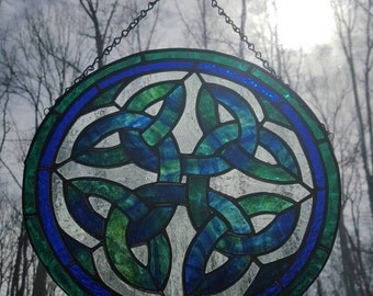 Celtic stained glass | Etsy