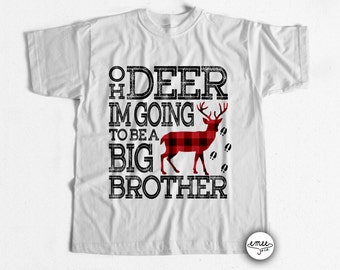 Big Brother Announcement Shirt Big Brother Shirt Oh Deer I'm Going to be a Big Brother