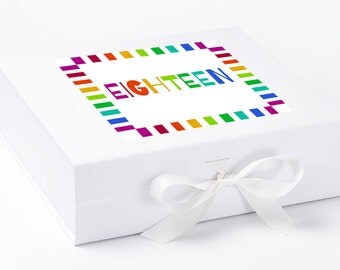 18 Keepsake Box, 18 bright , 18th Birthday Gifts,18th Birthday gift Ideas, 18 Bright keepsake box, 18 memonry box, keepsake box UK