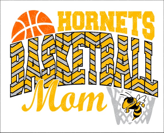 Hornets Basketball Mom SVG DXF EPS Digital Cut File for