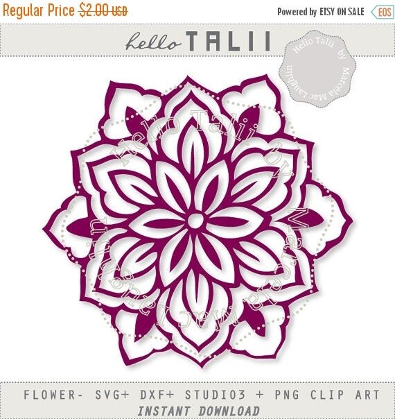 FLOWER SVG Cut file Tropical Flower Embellishment by ...