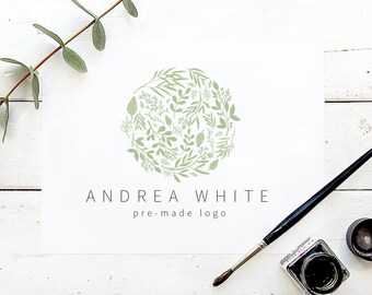 Logo design, Pre-made Logo, Floral Logo and Branding for your Business, Calligraphy Logo Design (B11.Logo)
