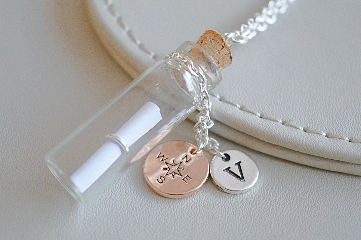 Empty Bottle Necklace Vial NecklaceEmpty cylindrical