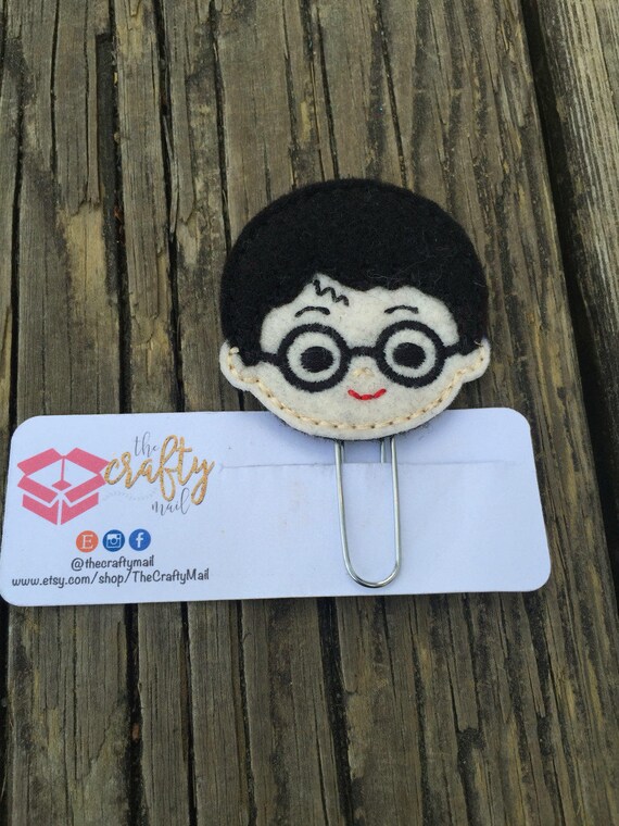 Harry Potter Themed Planner Clip/Bookmark. Owl, Hedwig, Deathly Hallows, Gryffindor Crest planner clip