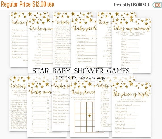 ON SALE TWINKLE Twinkle Little Star Baby Shower Games