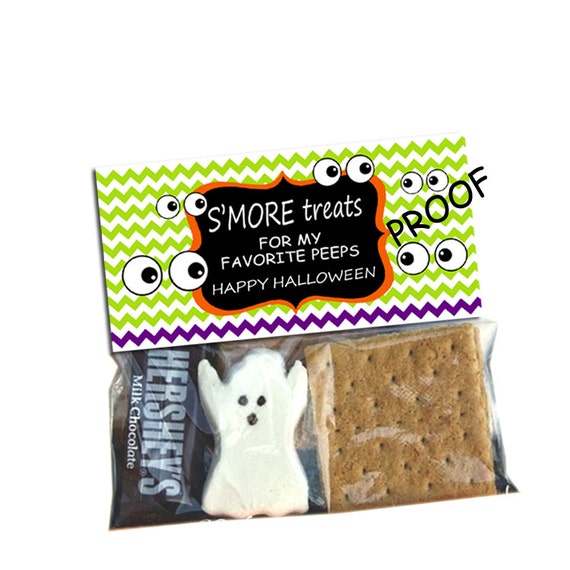 Printable Halloween Smores Treat Bag Topper | just b.CAUSE Printable Halloween Smores Treat Bag Topper | just b.CAUSE