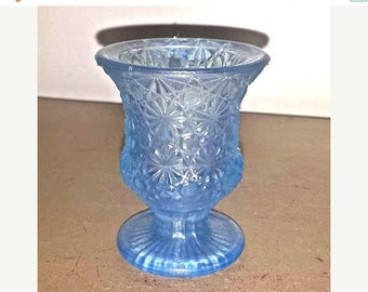 Vintage Green Glass Frog Candle Holder Indiana by JunkYardBlonde