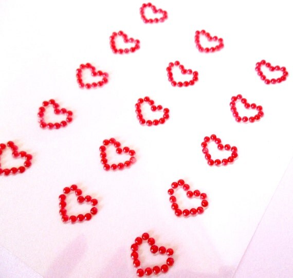 Stickers Gems Wedding Stickers Pearl Gem Heart Stickers