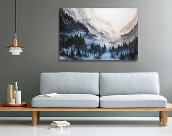 Skyrim landscape painting print