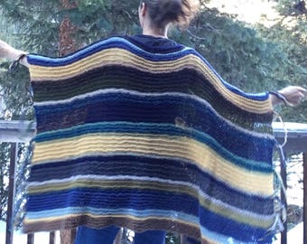 Knit Poncho Wrap