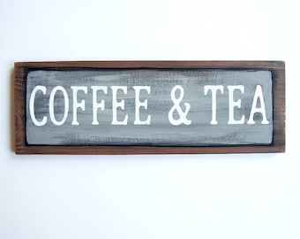 Coffee and Tea decor, Wedding coozies, Wedding decorations, Fiancé gift, Wedding signs wood, Rustic wooden wedding signs, Wedding programs
