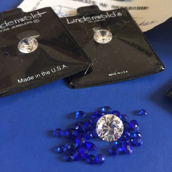 Real Looking! VINTAGE Estate LINDENWOLD's FINE Jewelers 2 ct Simulated