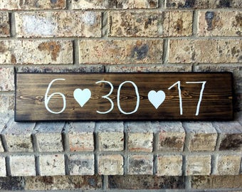 Save the Date Sign | Wedding Date Sign | Date Wood Sign | Photo prop sign | Established Date Sign | Anniversary Sign | Wedding Gift |
