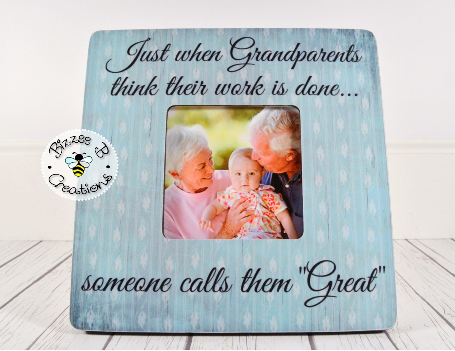 Great Grandparents Gift Custom Picture Frame by BizzeeBCreations