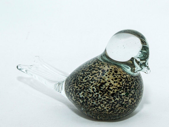 afriartisan - Glass Bird, Collectible, Sculpture, Murano Animal, Glass