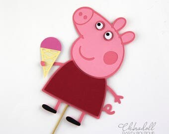 peppa pig cake topper | party centrepiece