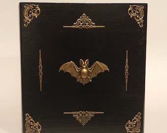 Victorian Gothic Vampire Altar Box, Gothic Jewelry Box, Gothic Crystal box