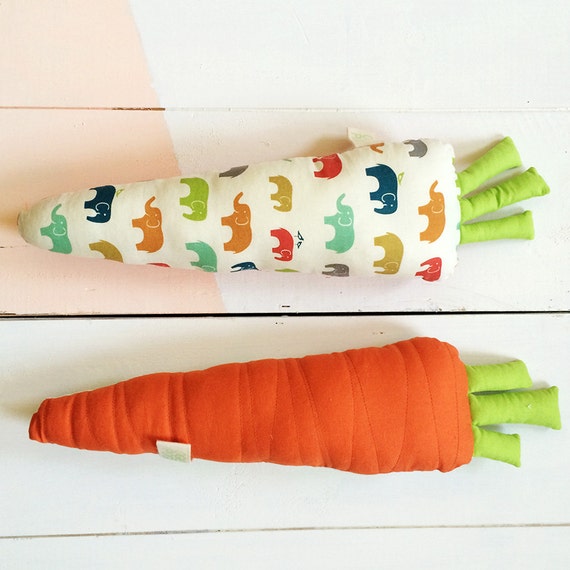 carrot plush pillow