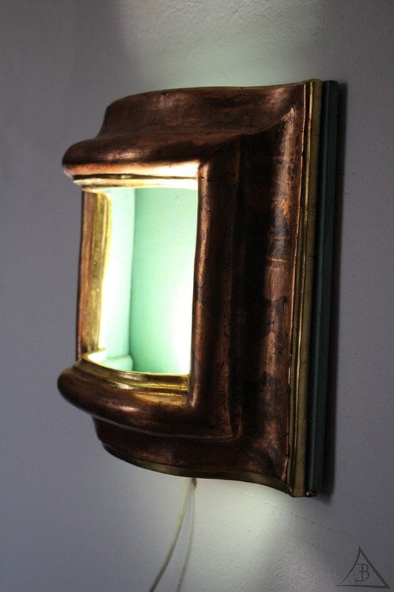 Lampada da muro artigianale applique colore di artenricabarozzi Applique da muro color oro