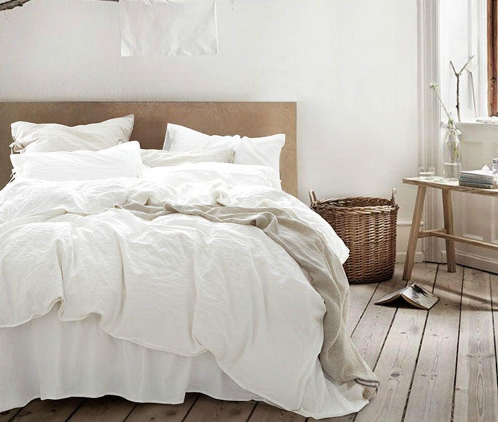 white duvet cover white comforter white linen duvet cover