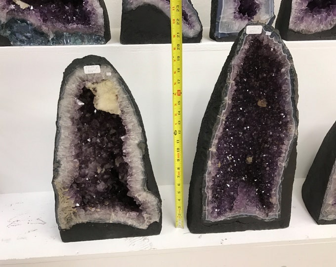 Amethyst Cathedral 60LBS from Brazil- 14 inches Tall High Grade- Home Decor \ Metaphysical \ Crystal \ Geode \ Amethyst Geode \ Amethyst