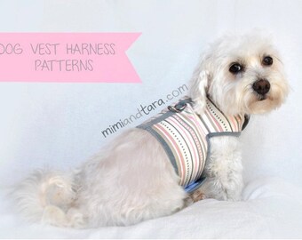 Dog Harness Pattern size XL, Vest Harness, Sewing Pattern, Dog Clothes Pattern, Dog Harness