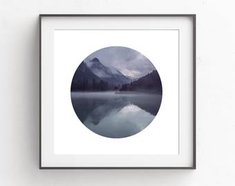 Digital Download | Blue Landscape Print | Wall Art Print