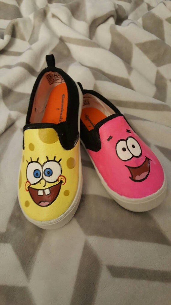 SpongeBob and Patrick Inspired Boys Shoes