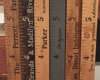 Wooden custom growth charts- HUGE SALE