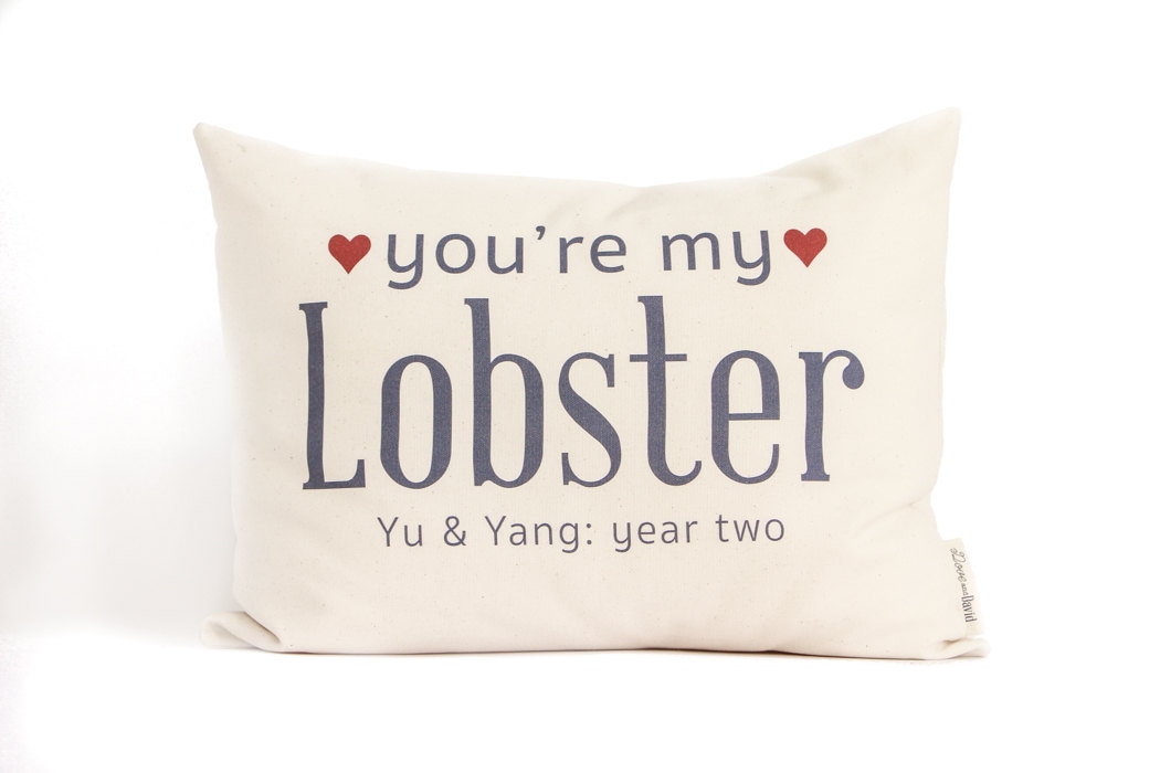 You're My Lobster, Anniversary Gift, 2nd Anniversary Cotton Gift, Two Year Anniversary, Gift For Him, Gift For Wife, Gift for Her