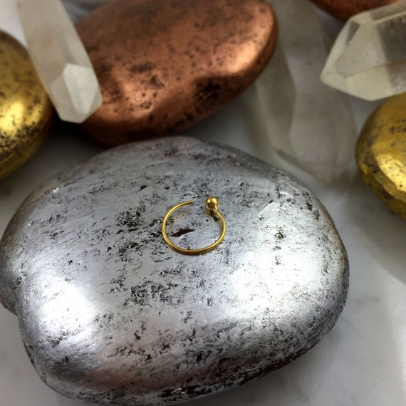 Gold Nose Ring Ball End Nose Ring Ball Nose Ring Ball Nose