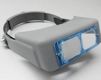 Headband Magnifier Jewelry Visor 4 Multi Lens Glasses Head Visor Loupe Binocular (12E)