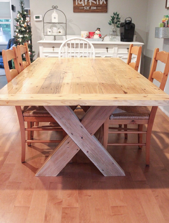Farmhouse Table Reclaimed Wood Family Farm Table Rustic