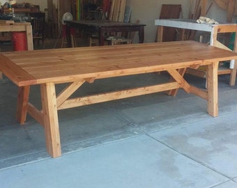 Wood Dining Table Stained Wood Painted Wood Dining Table Wood Table Custom Dine Table Handmade Dining Table Rustic Dining Table