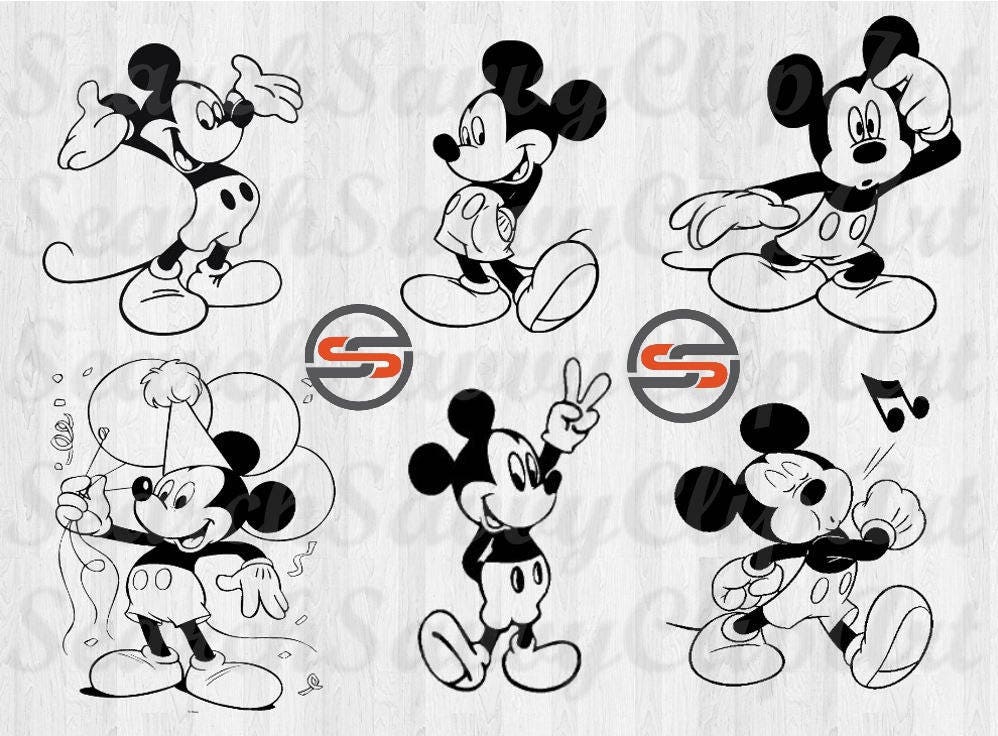 Download Mickey Mouse SVG Birthday Peace Disney Magic Kngdom