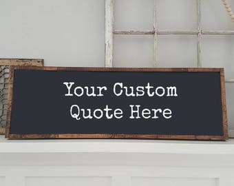 Custom Sign | Wood Sign | Framed Sign | Wood framed sign | Personalized Sign | Create your own sign | Custom Wood Sign | Sign | Home Sign